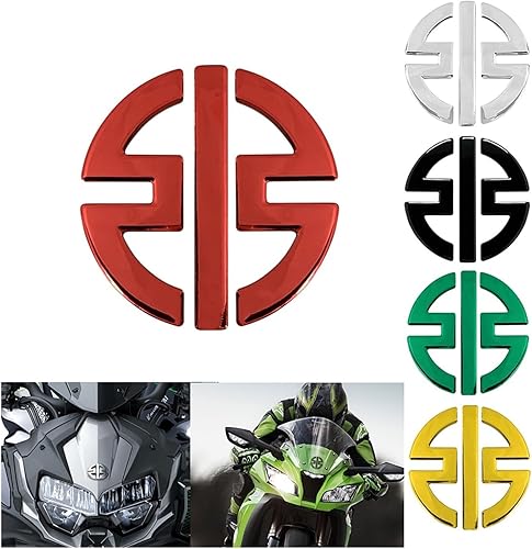 Miniatura 2 de Adhesivo para Kawasaki Ninja Z800 Z250 Z1000 Z400 ZX9R Z400 ZX6R H2R Z650 motocicleta emblema 3D calcomanía para rueda de tanque (tamaño  1 pieza