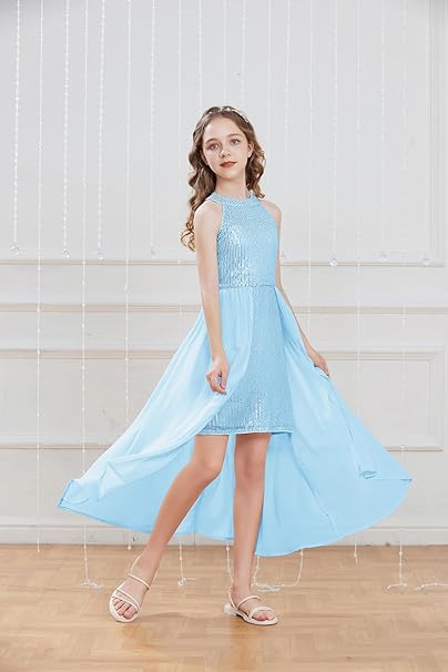 JerrisApparel Prinses Meisjes Pailletten Bloem Feestjurk Tule Jurk (5 jaar, Donkerblauw JerrisApparel Prinses Meisjes Pailletten Bloem Feestjurk Tule Jurk (5 jaar, Donkerblauw