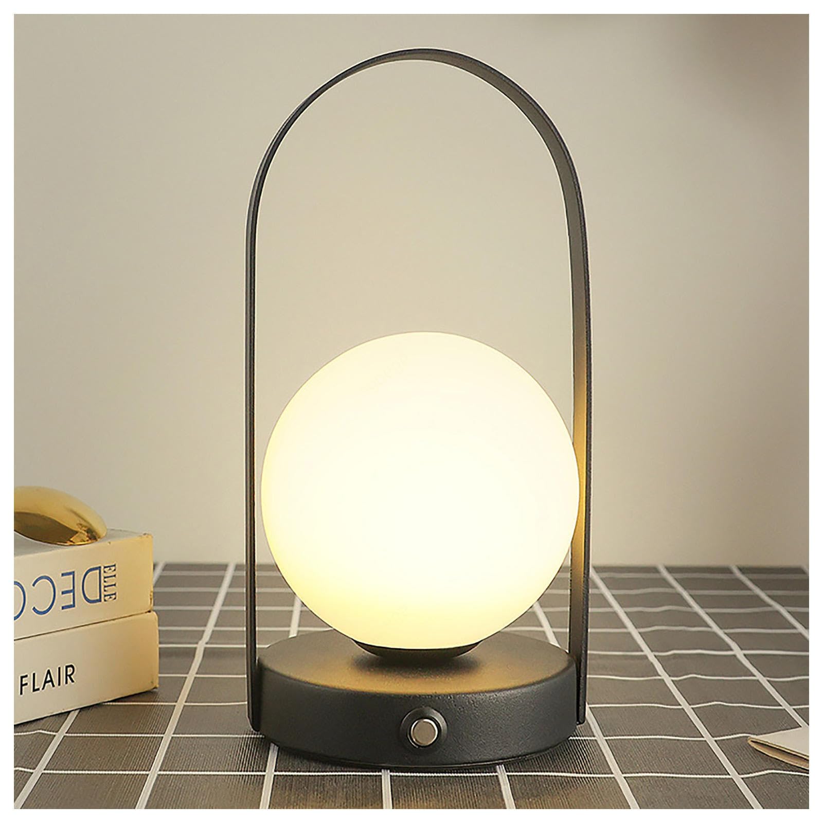 ARTSIM Moon Reading Light 2000mah with Type-C Charging Cable and Touch Dimming, LED Lights for Room LED Lights for Bedroom for Bedroom,Guest Room,Office,A