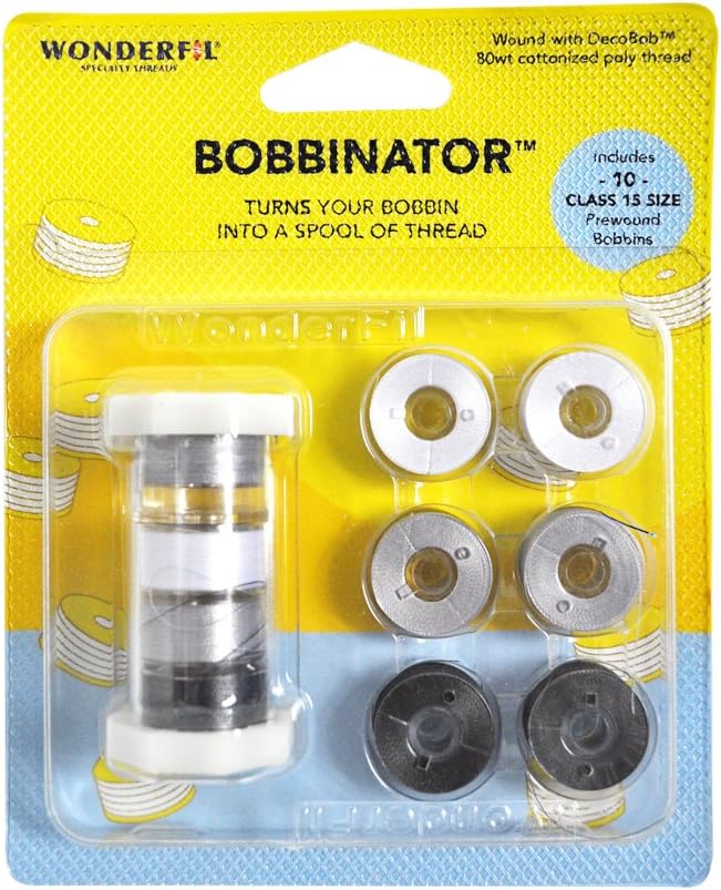 WonderFil Bobbinator Class 15 Grey Colorway
