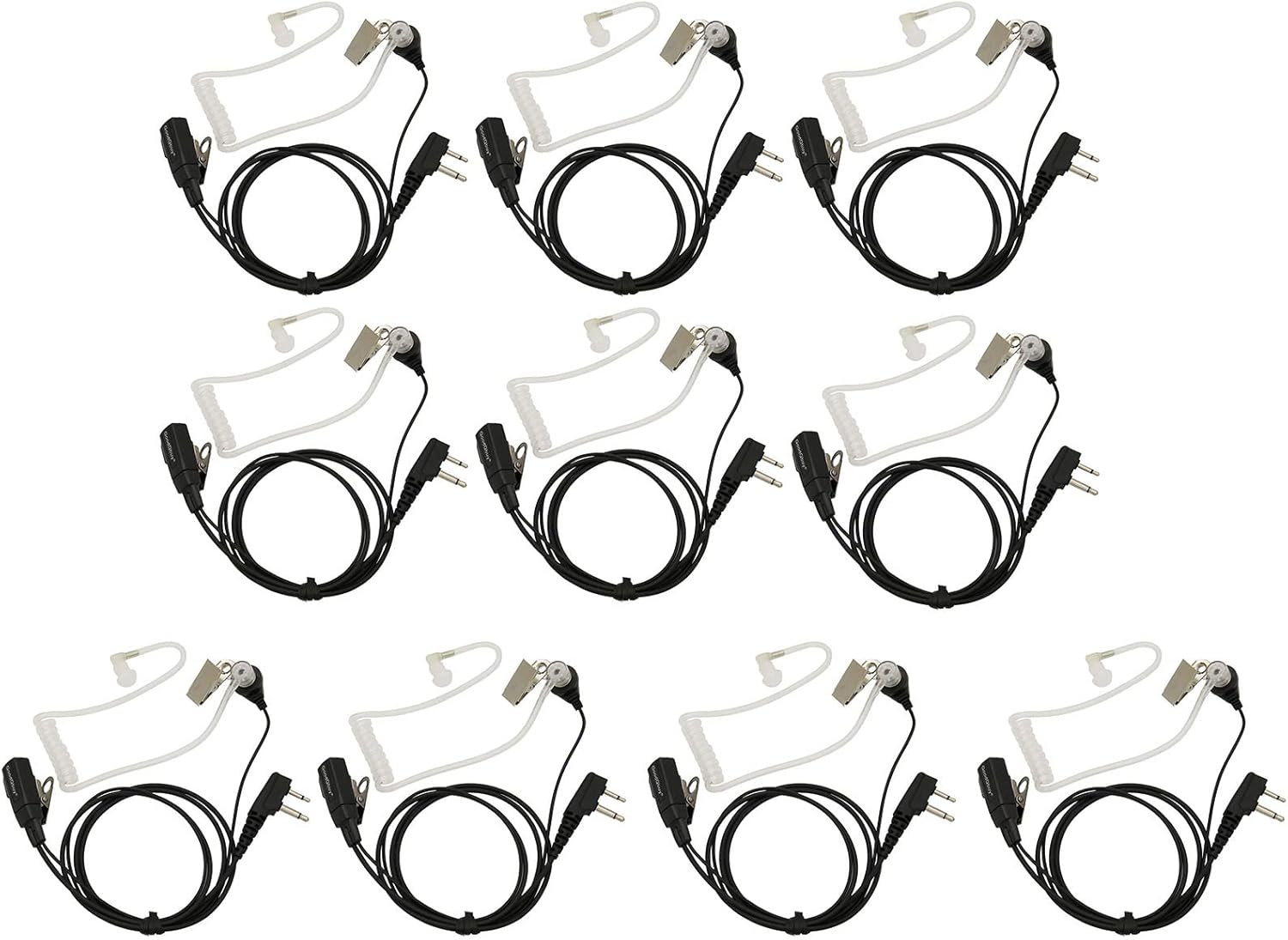 Midland Walkie Talkie Earpiece Compatible with Midland GXT1000VP4 LXT600 LXT500VP3 LXT118 GXT1050VP4 GXT1000XB (10 Pack)