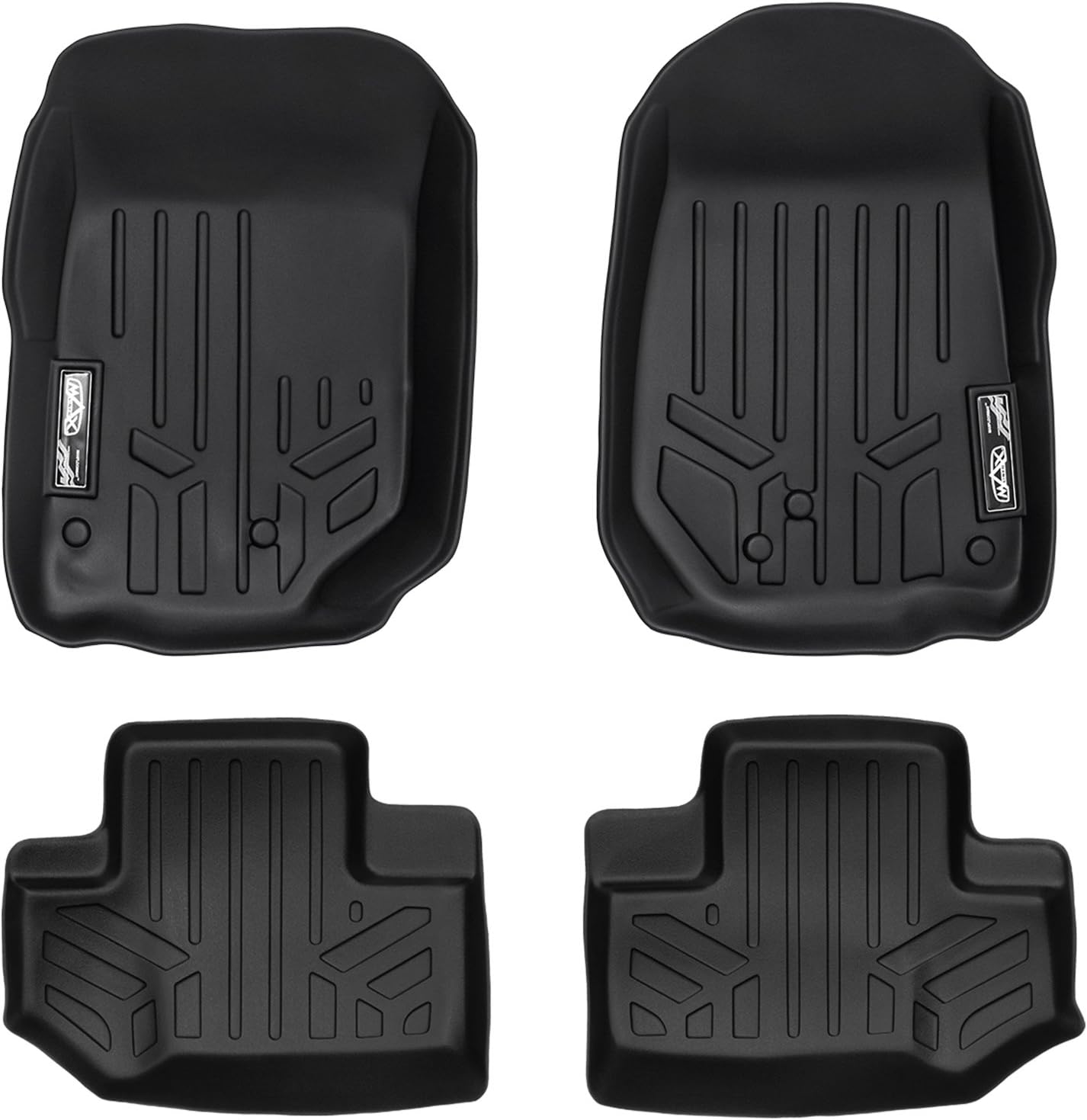 MAXFLOORMAT Floor Mats for Jeep Wrangler (2 Doors) (20112013) Complete