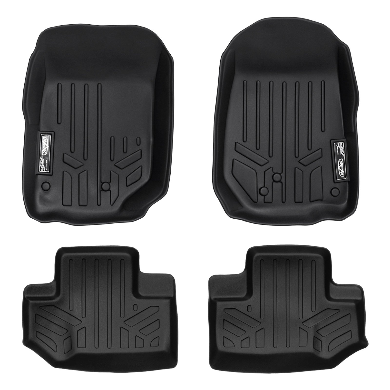 Buy SMARTLINER Custom Fit Floor Mats 2 Row Liner Set Black for 2011