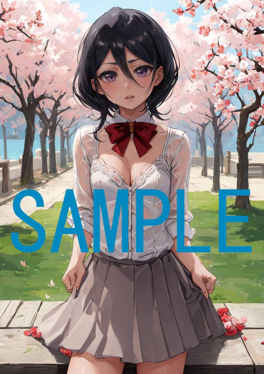 Amazon.co.jp: 11BA ブリーチ 朽木ルキア ポスター A4 光沢紙