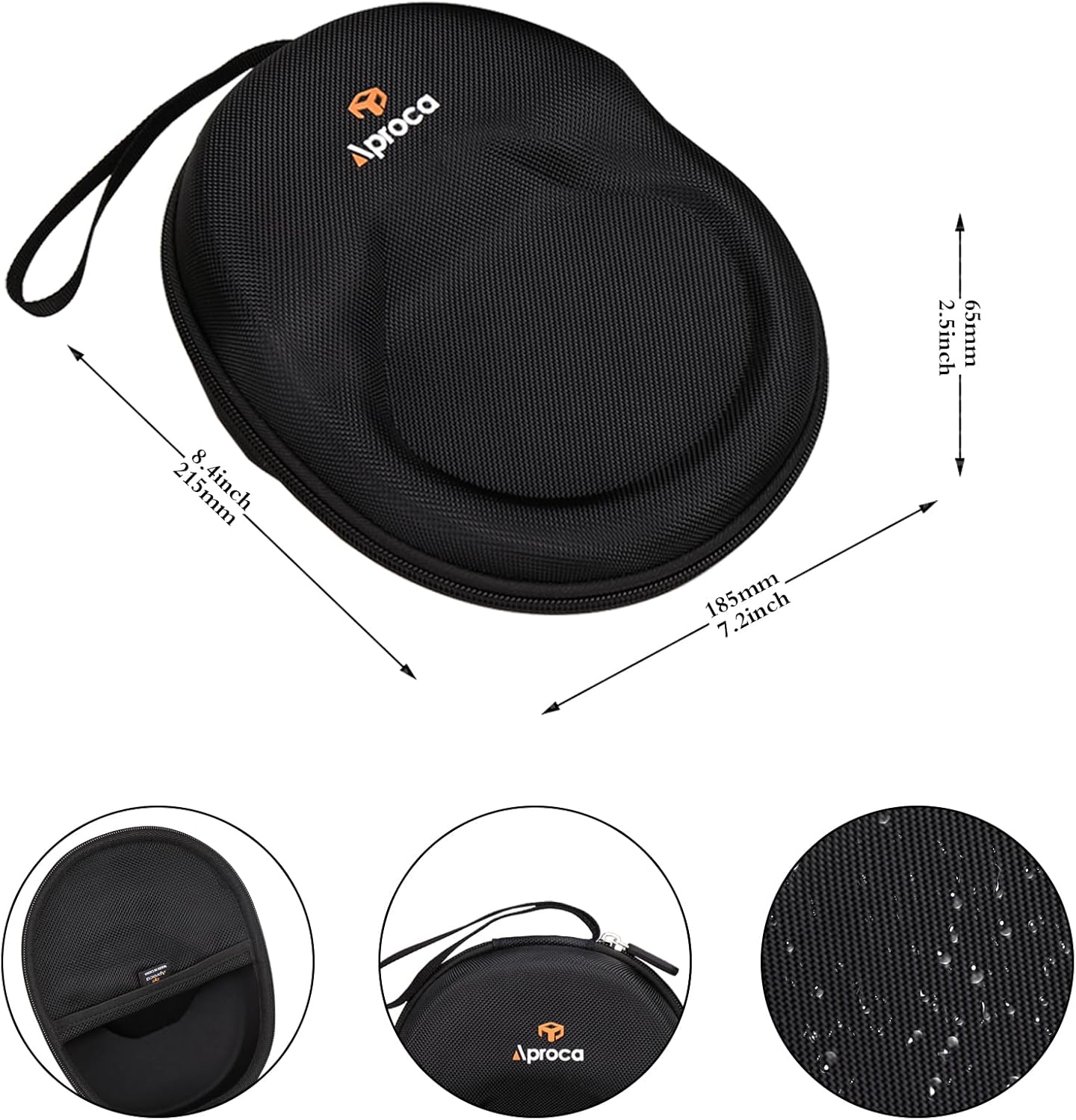 Aproca Case Compatible with Logitech H390 / Zone 301 / Zone 300 Gaming Headphones, Protable Headset Bag for Accessories (Case Only) - Image 6