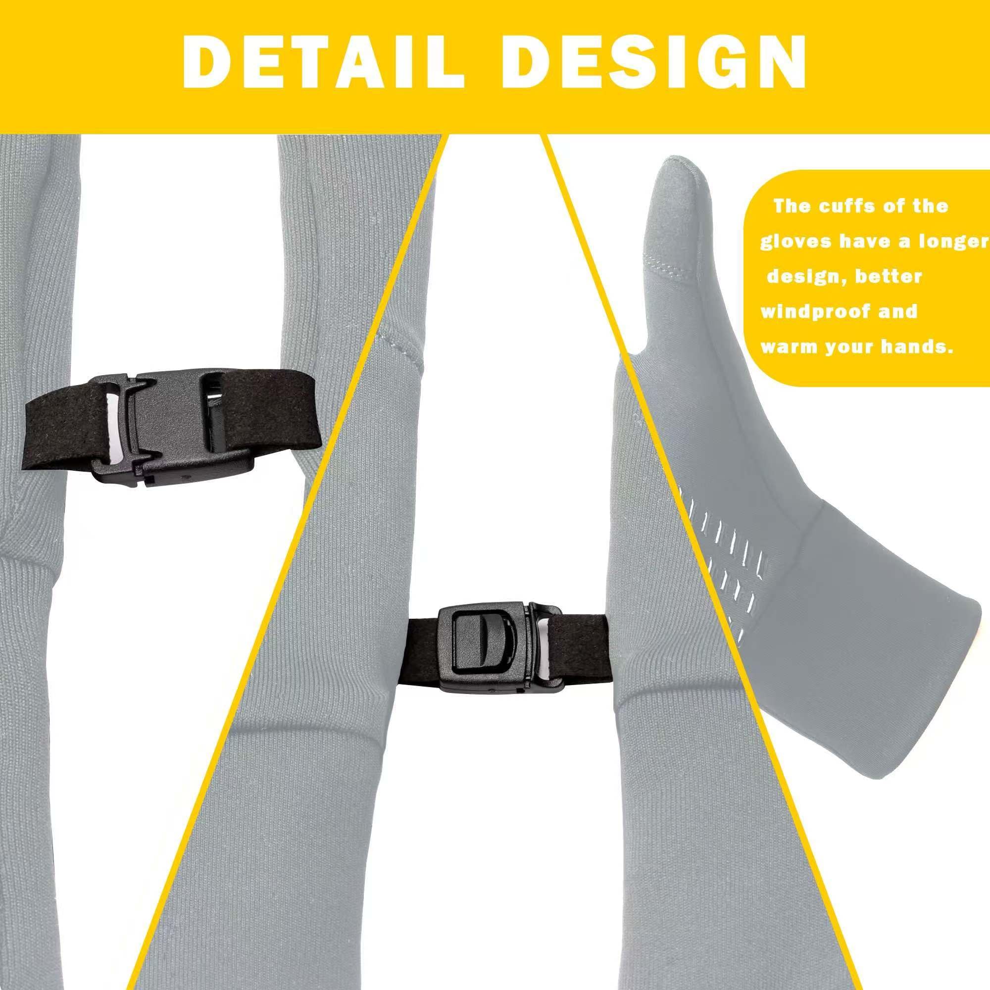 BLUEVER Guanti da Corsa, Guanti Invernali Antivento Touchscreen Guanti Sportivi Caldi Antiscivolo Idrorepellenti per Uomo Donna, Idea per Corsa, Ciclismo, Arrampicata, Escursionismo