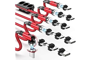 HYDOOD 5-Pack USB Magnetic Charging Cable 10ft/10ft/6.6ft/3.3ft/1.6ft