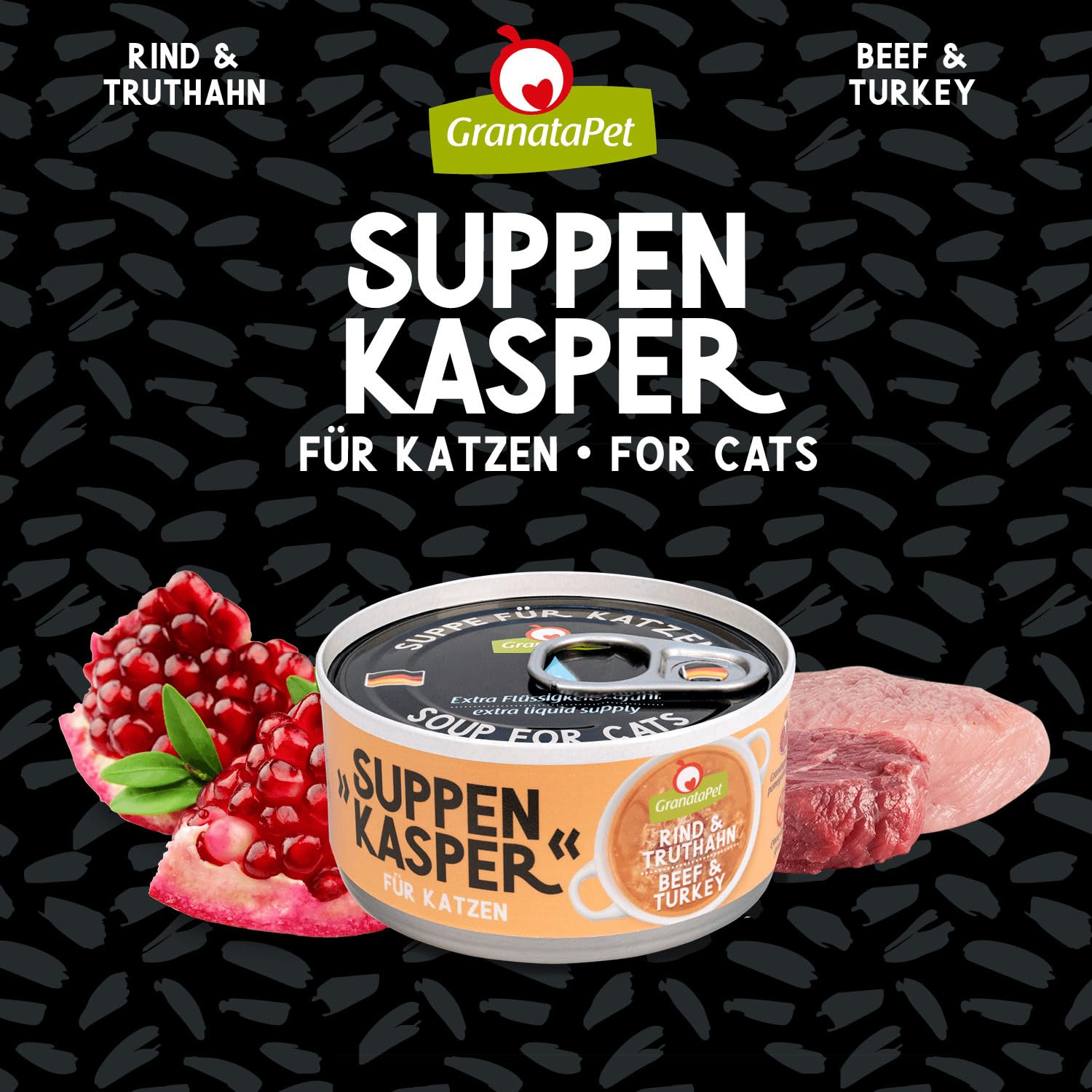 Granatapet Delicatessen Przekąska dla Kotów, Wołowina/Indyk, 12 x 70 g