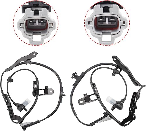 Miniatura 8 de AUTOKAY Sensor de velocidad de rueda ABS delantero izquierdo del lado del conductor y del pasajero derecho para Toyota Sequoia Tundra 2000-2007 2
