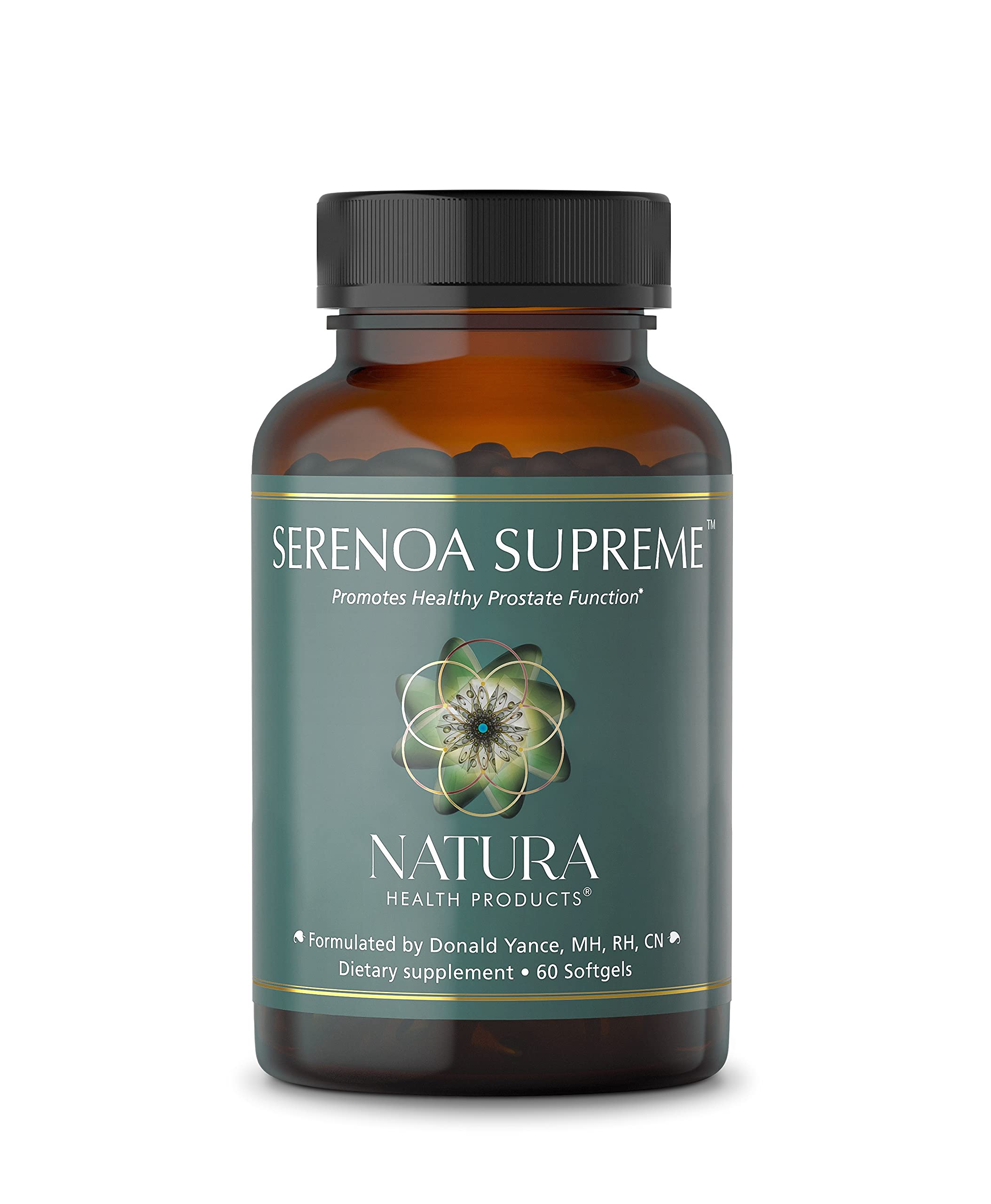 Natura Health Products Serenoa Supreme Supplement - Supports Healthy Prostate Function and Normal Urinary Flow in Men- Featuring Saw Palmento, Nettle, Cratavin, Pumpkin Seed Oil (60 Softgels)