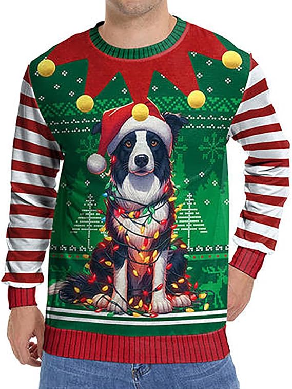 Weihnachtspullover Herren Lustig Weihnachtsshirt He Produktbild-Vorschau 10