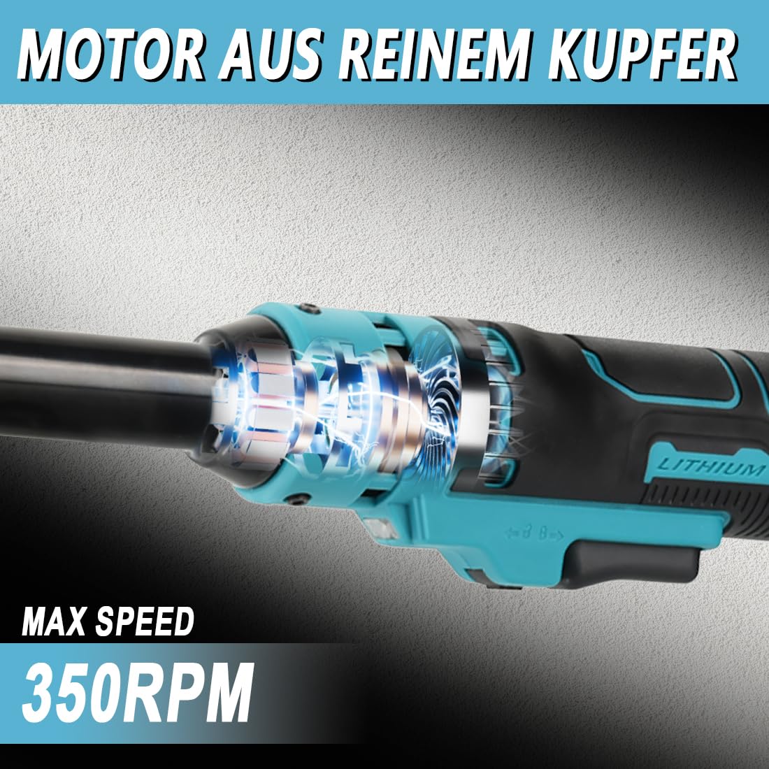 3/8" Akumulatorowy klucz z grzechotką Kompatybilny z baterią Makita 18V 15CM Elektryczny klucz z grzechotką 65 Ft-lbs Bezprzewodowy klucz z grzechotką z diodami LED (bez baterii)