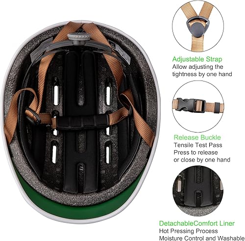 Miniatura 4 de OnBros Casco de bicicleta para adultos, casco de bicicleta de carretera para mujeres y hombres, casco de ciclismo ajustable de seguridad certificado