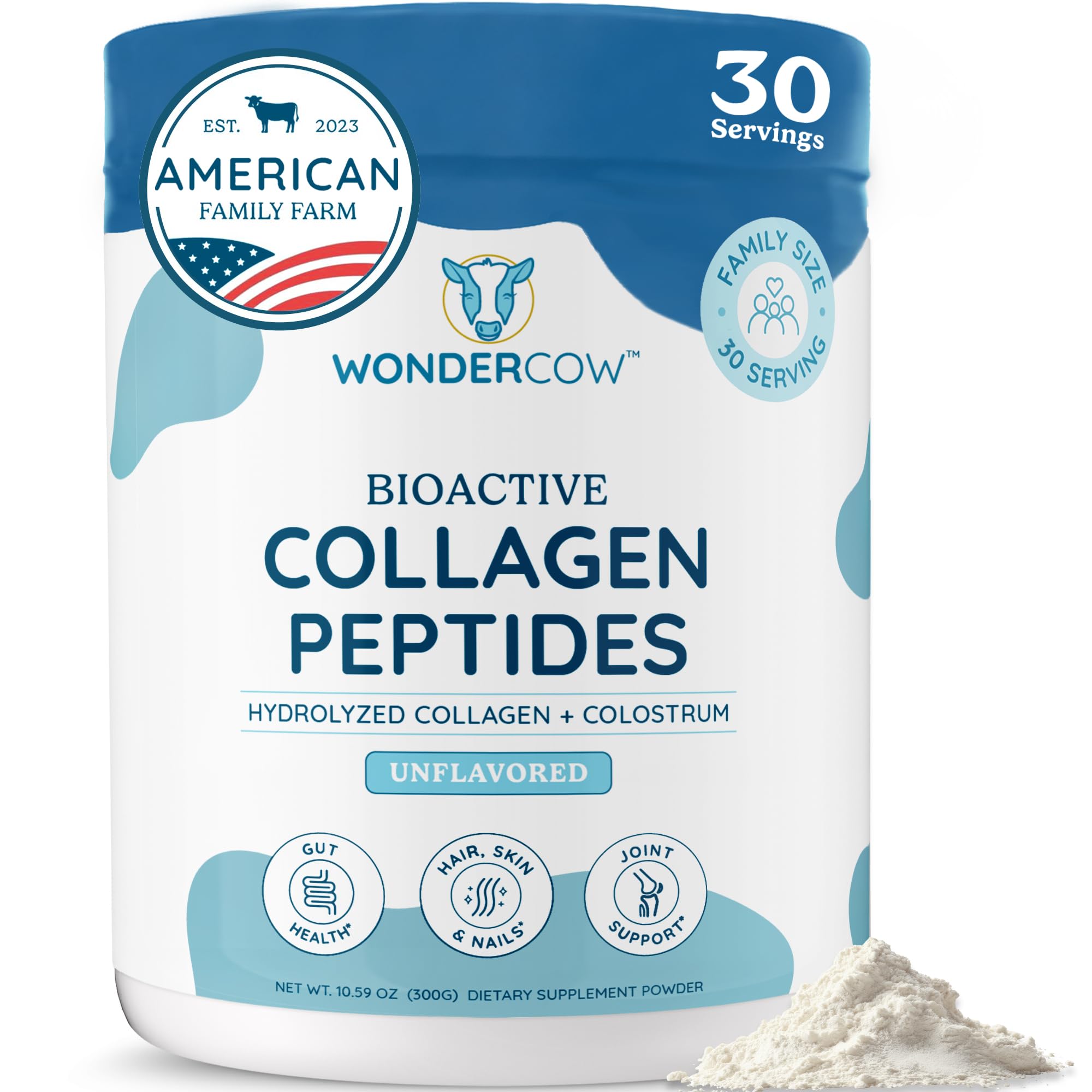 WonderCow Collagen Peptides Powder with Bovine Colostrum