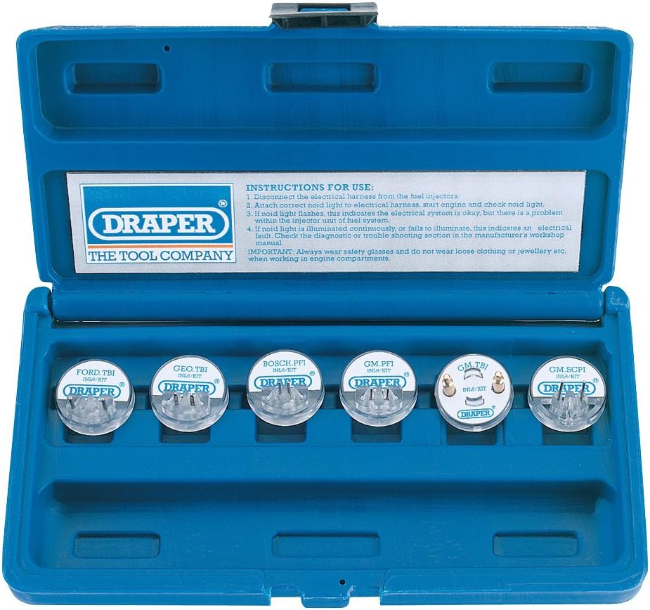 Draper 57798 Injector Noid Light Kit, 6 Pieces , Blue Amazon.co.uk