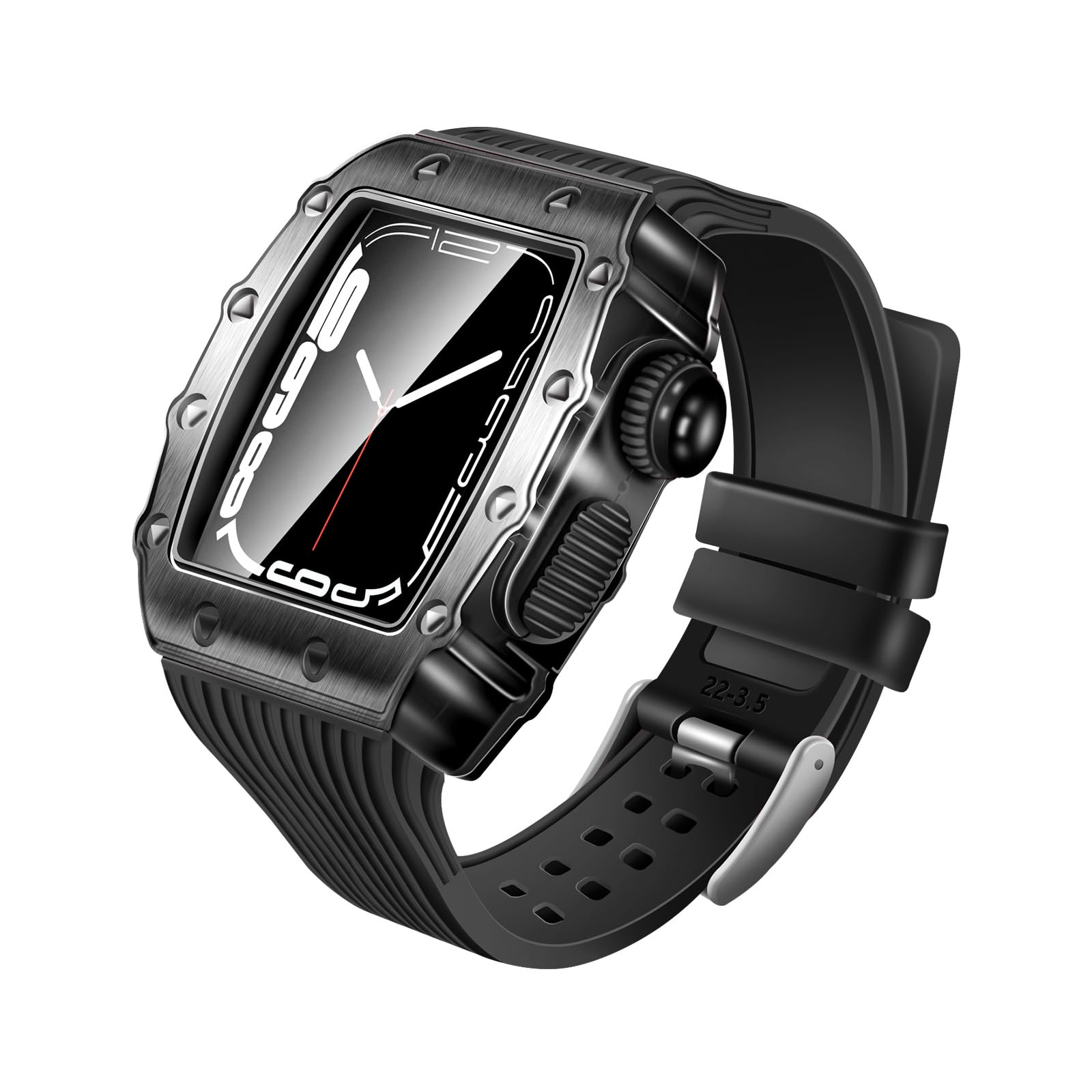 Kit modification Apple Watch avec bracelet silicone étanche et robuste - 8