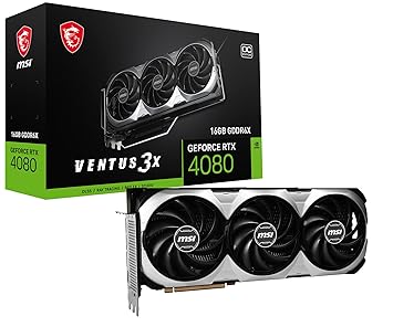 Msi Geforce Rtx 4080 16Gb Ventus 3X Oc Graphics Card Vd8293 - Pci_E, Gddr6X