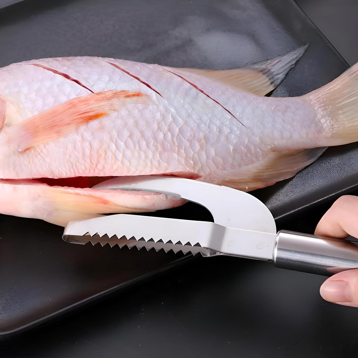 Fish Scale Remover Kit - Easy Fish Cleaning Tools -3