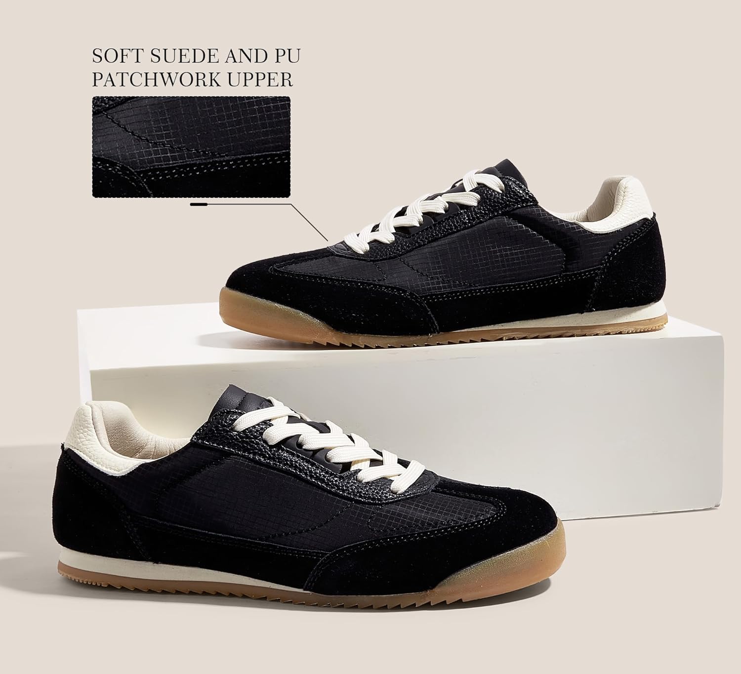 LUCKY STEP Women's Fashion Sneakers Neutral Comfortable Walking Running Gym Workout Shoes - Image 3