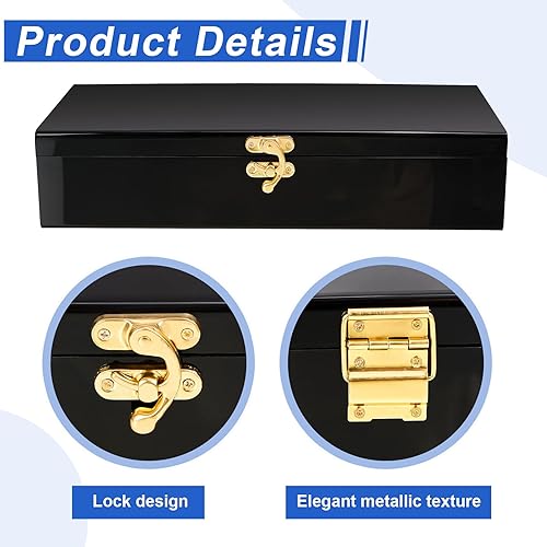 Miniatura 3 de 2 cajas de acrílico con cerradura con 600 envoltorios de moneda, organizador de efectivo de 5 compartimentos con cubierta con cerradura, bandeja de