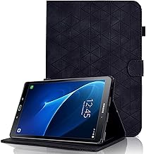 Hülle für Samsung Galaxy Tab A6 10.1 Zoll (SM-T580/T585) 2016 Multi-Winkel Schutzhülle Premium PU Leder Flip Cover Case mit Standfunktion Kartentasche, Auto Wake/Sleep Funktion, Schwarz