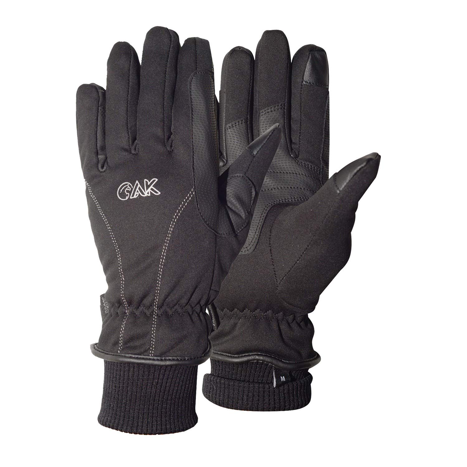 AK Waterproof Horse Riding Gloves For Winter Season & For Daily Dressing (Black, S)