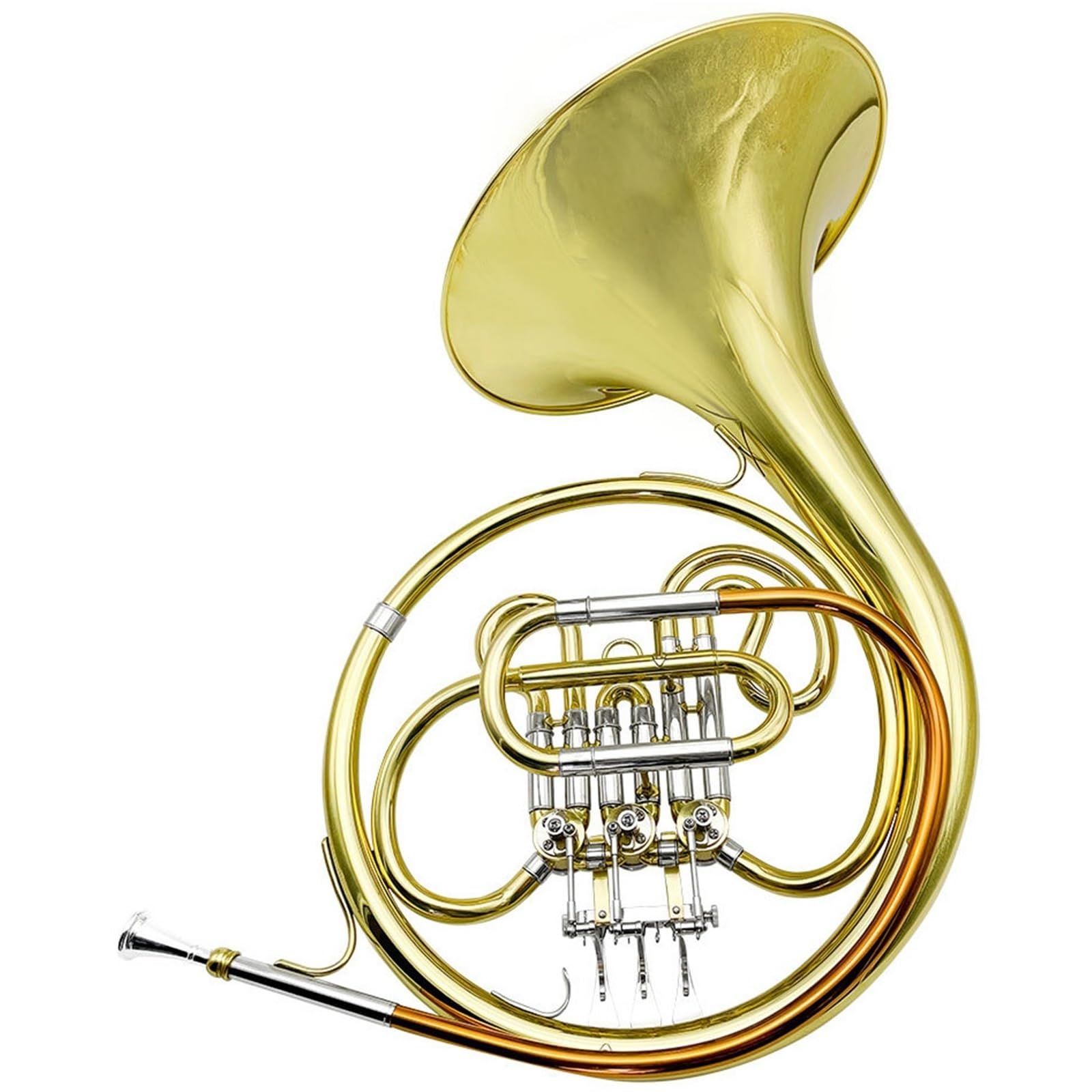 Trompa Profesional Francesa Amante De La Música Profesional Trompa Francesa Si Bemol Instrumento De Viento Metal De Una Sola De Tres Teclas