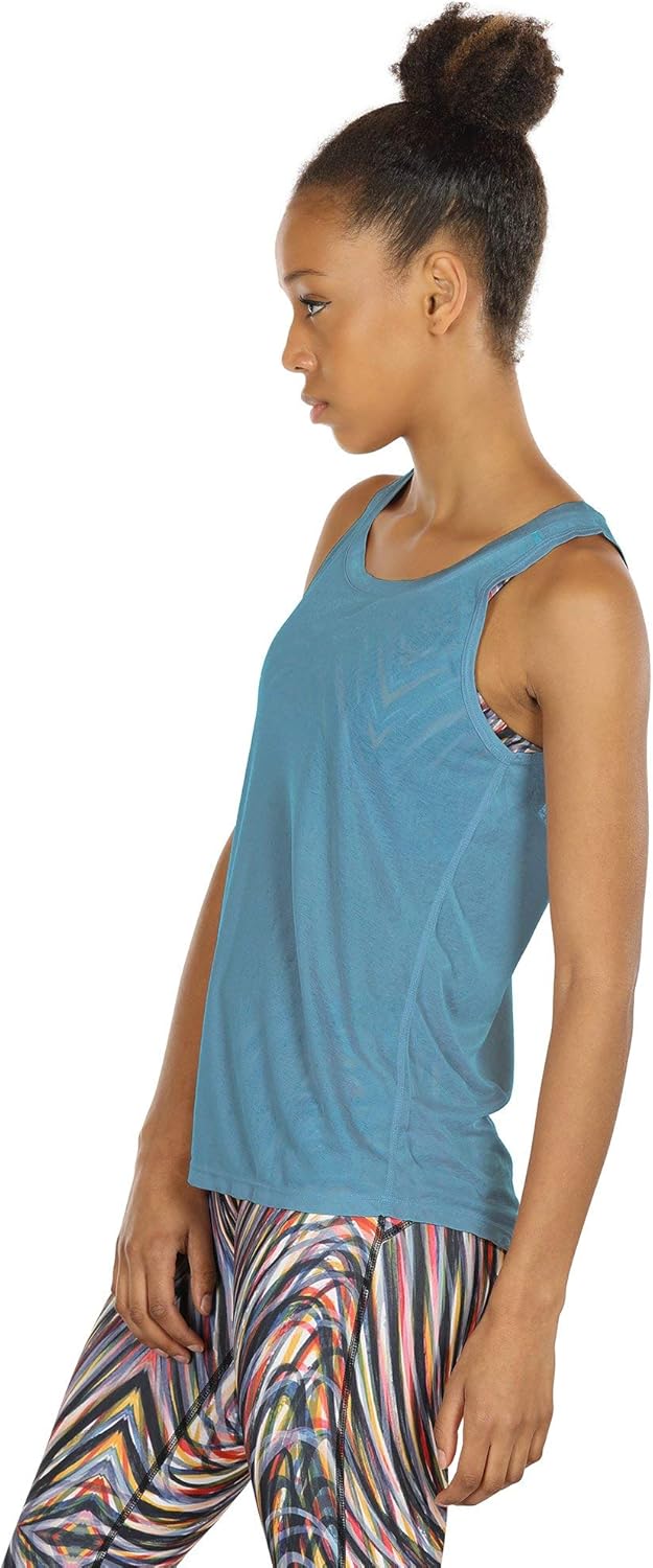 icyzone Women's Lightweight Breathable Open Back Workout Athletic Yoga Tank Tops - Image 6