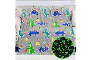 Godzilla Blanket for Boys: Dinosaur Toy Gifts Blankets Glow in the Dark