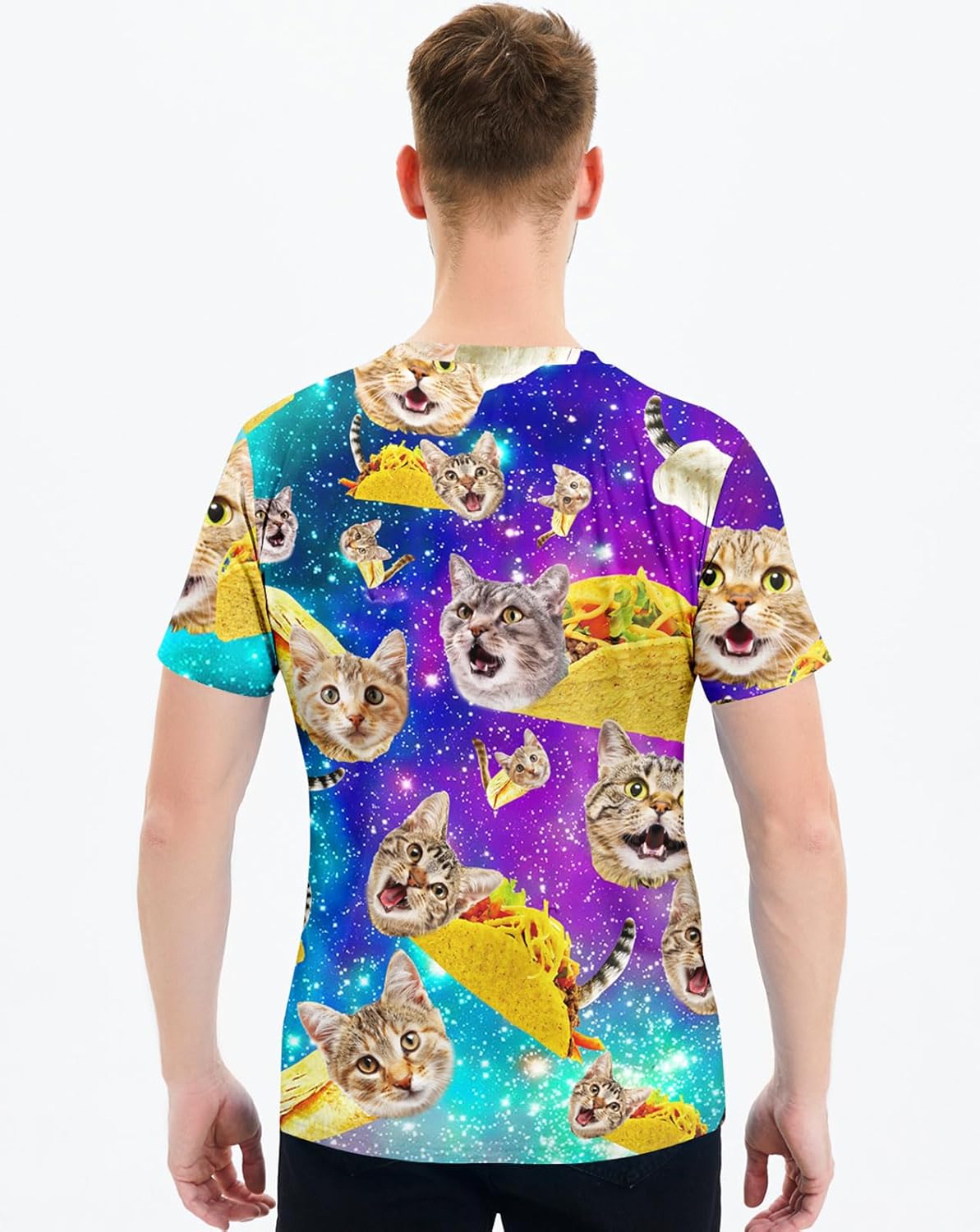 RAISEVERN Unisex Summer T-Shirts Crewneck Cool Short Sleeve Funny Graphic Print Top Casual Tees - Image 5