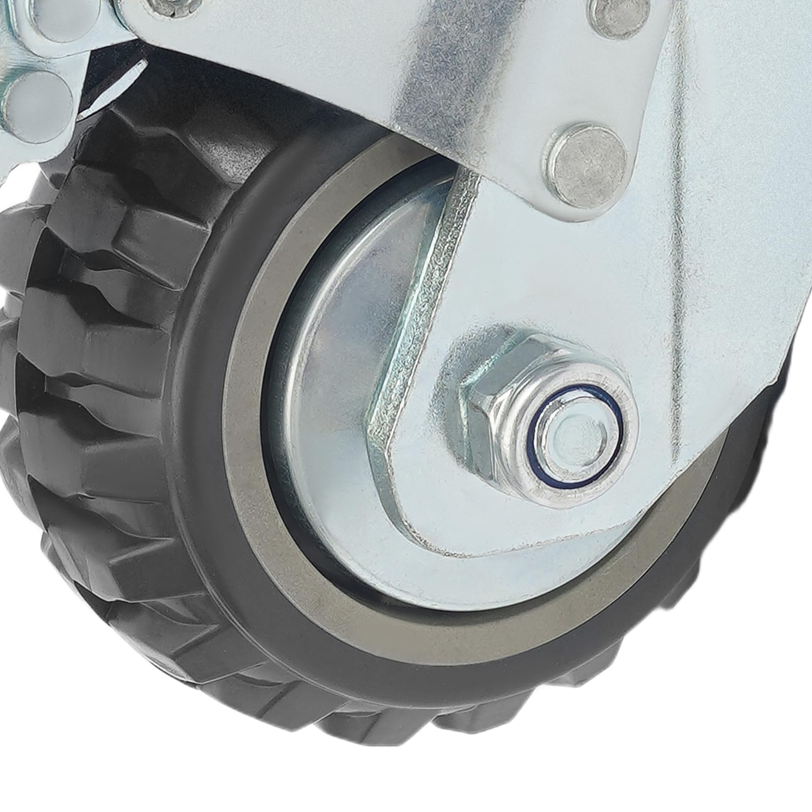 4 ruote per carichi pesanti, ruote da 100 mm con freno, ruote per mobili, ruote girevoli a 360°, 2 ruote girevoli con freno + 2 ruote girevoli, portata 600 kg