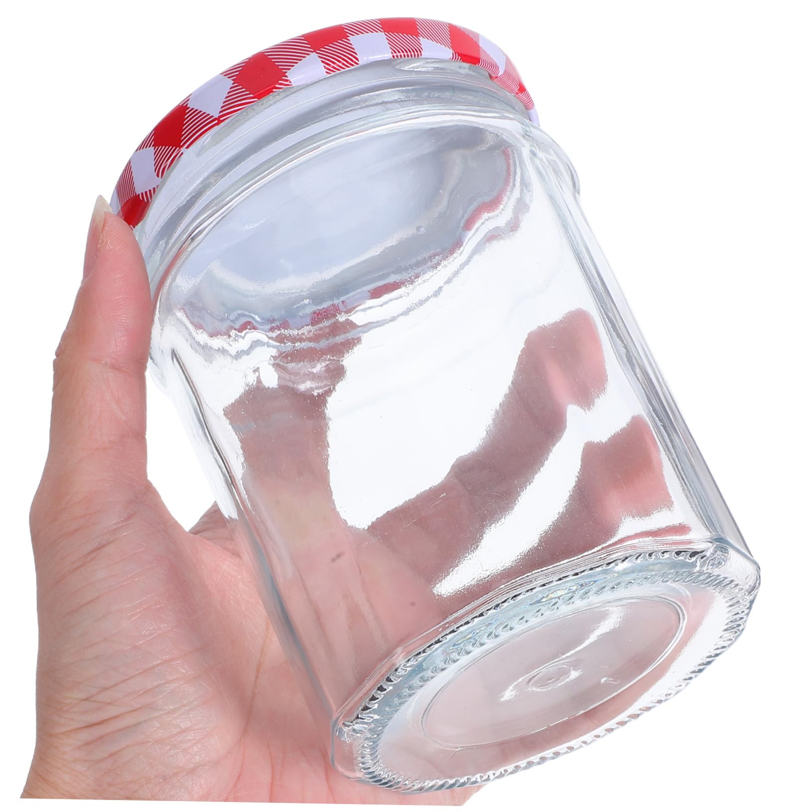 MAGICLULU 6stücke Verschlüsselbare Sechseckige Marmeladengläser mit Deckel Luftdichte Glasbehälter für Lebensmittel zur Aufbewahrung von Honig Marmeladen und Gewürzen Gastgeschenk
