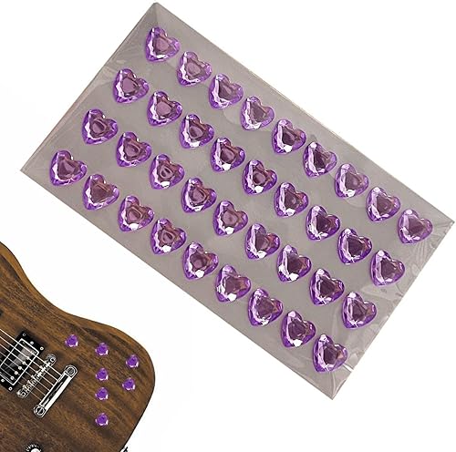 Yimin Pegatinas de piedras preciosas  Calcomanías de joyas brillantes para niños - Calcomanías acrílicas de joyas de corazón, gemas coloridas,