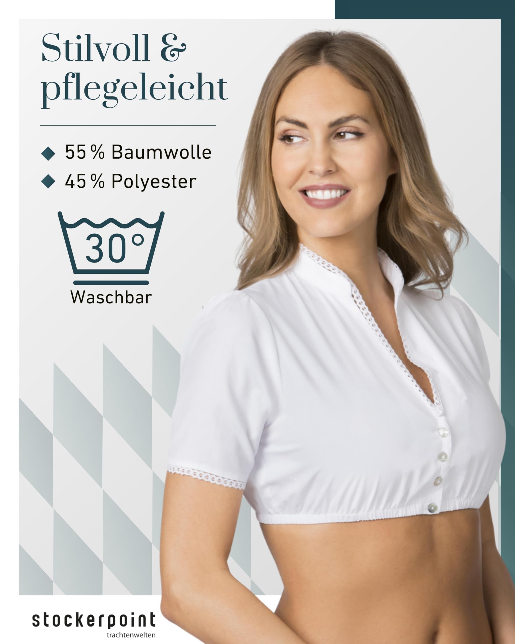 Stockerpoint Damen Dorette Dirndlbluse (1er Pack)