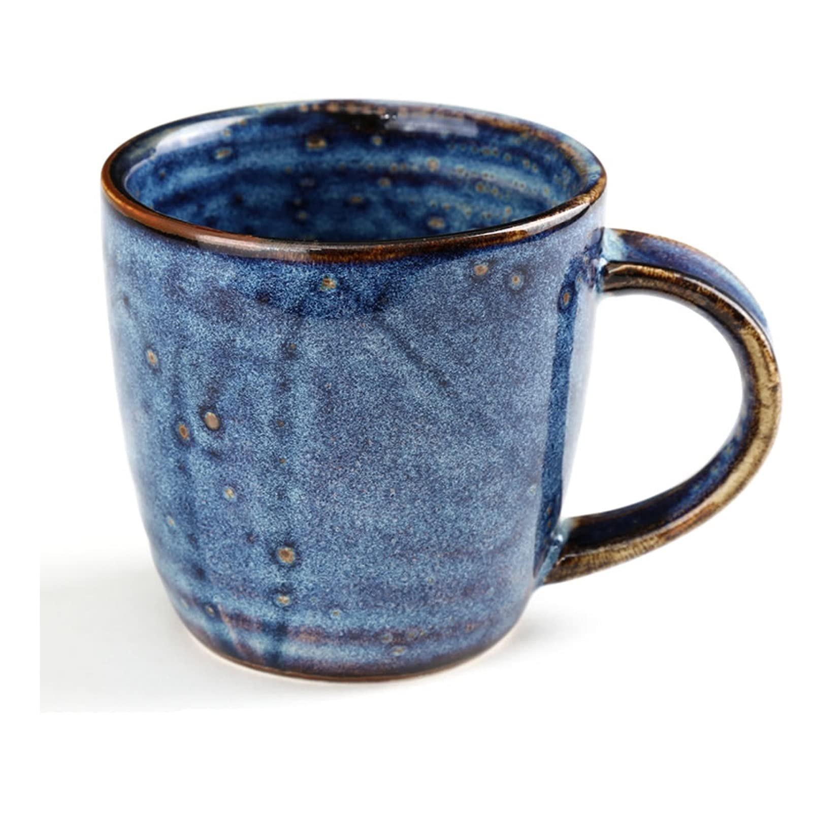 Kubek do kawy, filiżanka do herbaty niebieski kubek ceramiczny kreatywny kubek dla par z uchwytem duży kaliber kubek do kawy może być używany jako kubek śniadaniowy