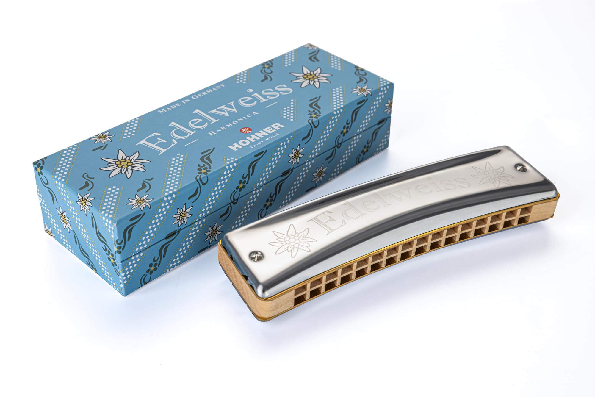 Image secondaire de Harmonica Hohner Edelweiss 32 en Do Majeur - Sonorité Chaleureuse
