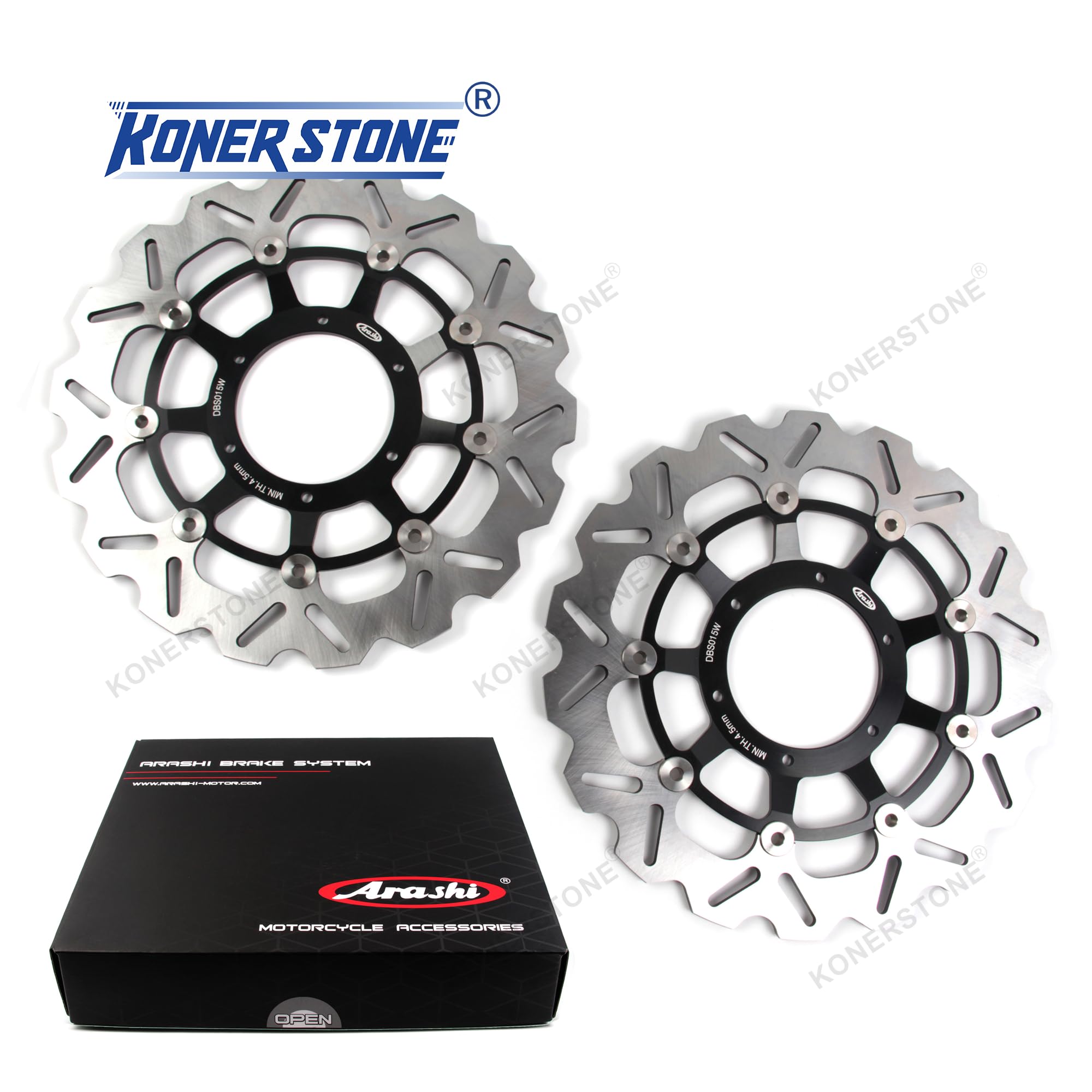 Disco Dischi Freno Anteriore Posteriore Rotore per Honda CBR600RR 2003-2015 Accessori per motori Disks CBR 600 RR CBR600 600RR 2004 2005 2006 2007 2008 2009 Nero CBR1000RR 04-05