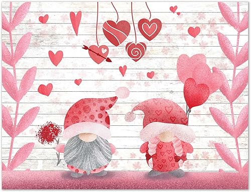 Miniatura 6 de Tarjetas de notas en blanco de gnomos de San Valentín tarjetas de felicitación para el día de San Valentín con sobres 4 diseños únicos 55 x 425