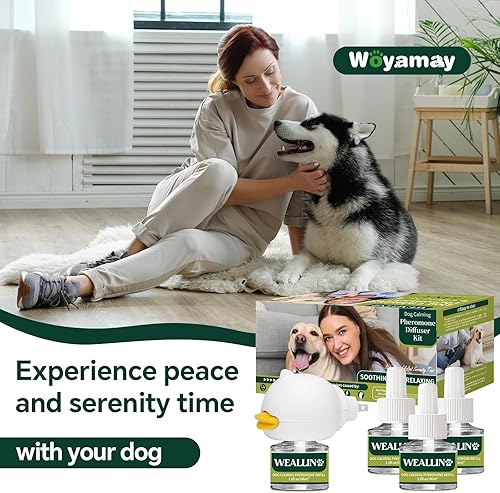 Miniatura 7 de Dog Calming Diffuser Kit - Dog Pheromones for Anxiety Relief-5-in-1 Kit with 1 Diffuser+4 Refill Vials (48ml) - Up to 120 Days of Stress Reduction,