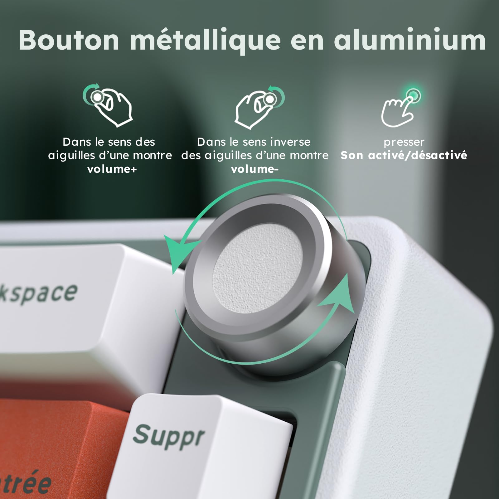 RK ROYAL KLUDGE R65 Clavier Mécanique 60% sans Fil | AZERTY FR, QMK/Via, Hot-Swap, Gasket Mounted, Gamer Tri-Mode Bluetooth/2.4G/USB-C, RGB, PBT Keycaps, Creamy Switch