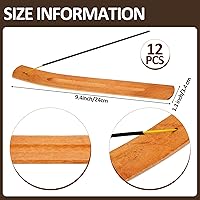 Vista 9 de Handmade Wooden Incense Stick Holder Wood Incense Burner Ash Holder Trays for Sticks Home Utilities Accessories and Buddha Hall(24 Pieces)