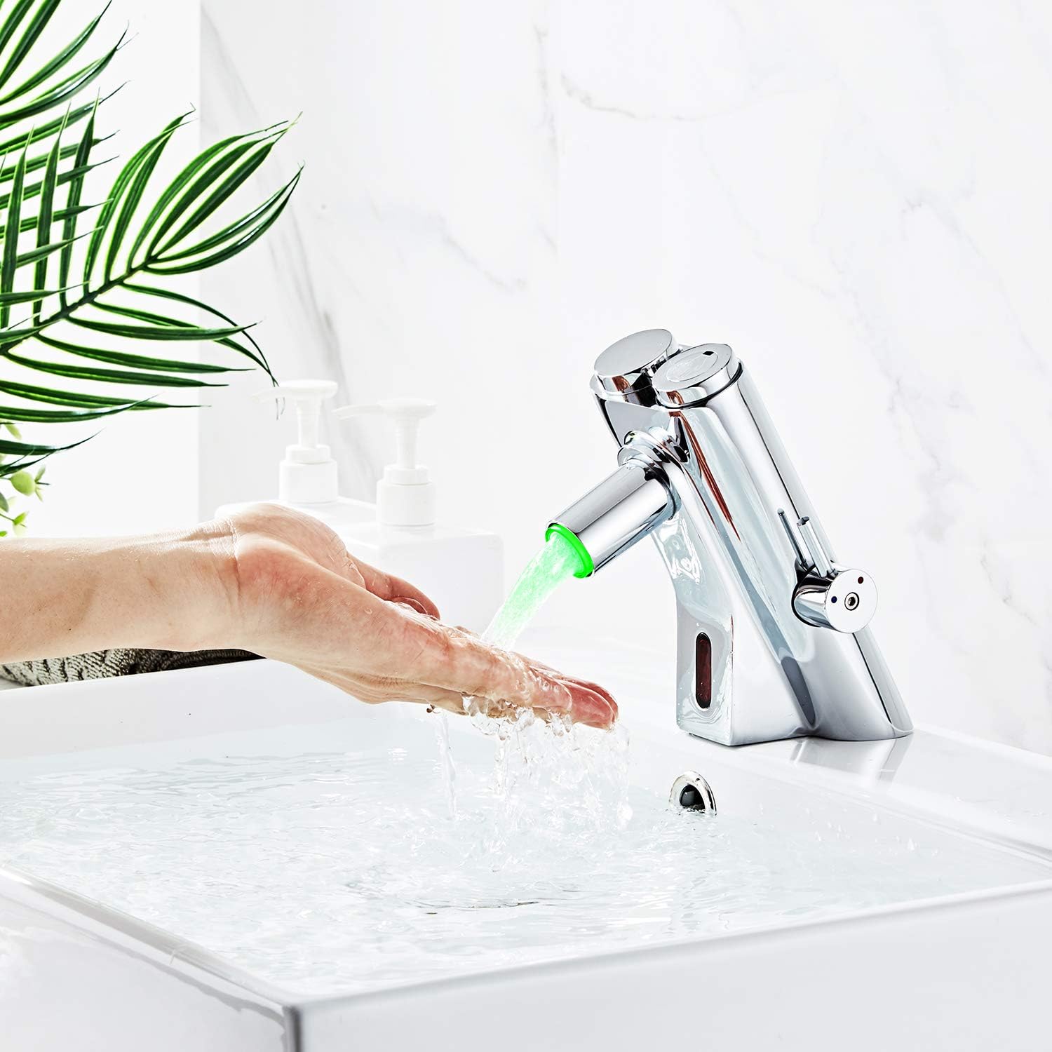 Flash Sale Motion Sensor Faucet Automatic Hands Free Faucet with Delay Function Perfect for Bathroom Hotel Spa School Hospital Review Discount Motion Sensor Faucet Automatic Hands Free Faucet with Delay Function Perfect for Bathroom Hotel Spa School Hospital