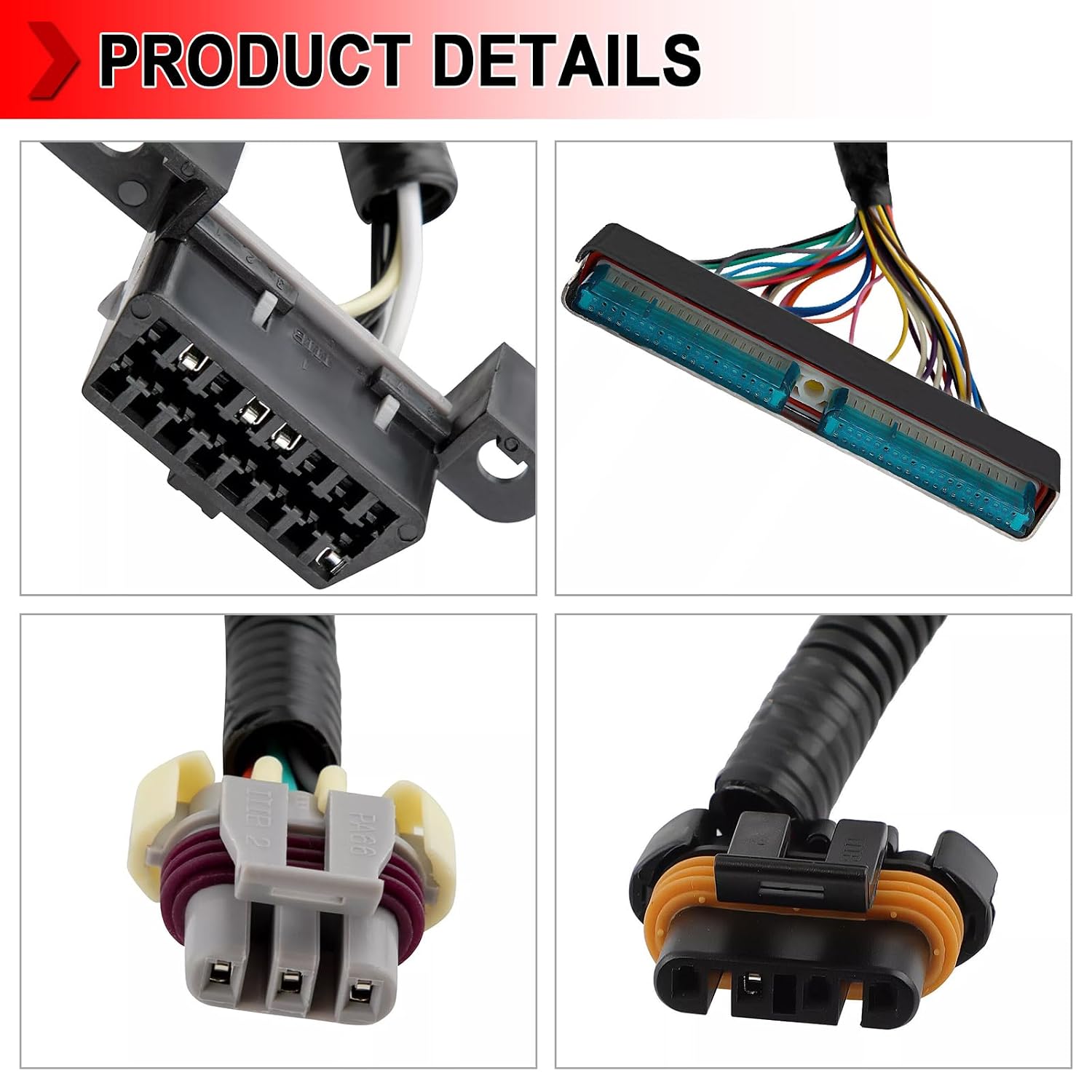 T56 DBC LS1 Engine Standalone Wiring Harness Compatible with 1997-2006 700R4 T56 TH400 TH350 200-4R or Non-Electric Transmission Wire LS1 Engines 4.8 5.3 6.0 Vortec and EV1 Fuel Injector Connector