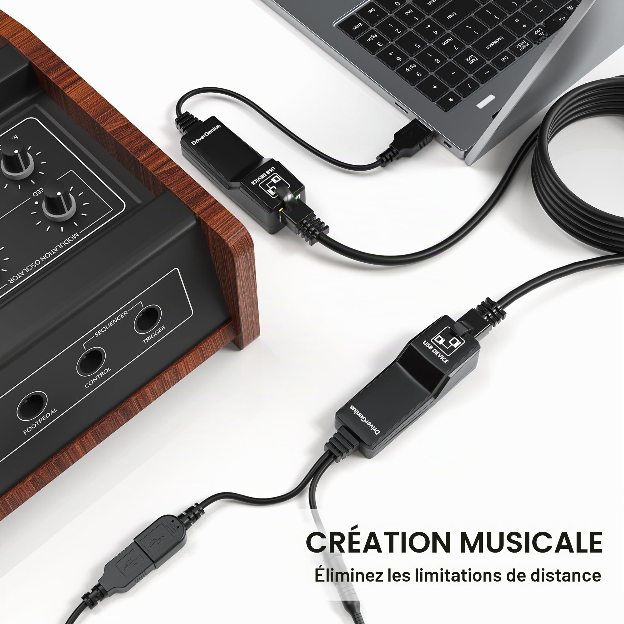 DriverGenius Xtend NT50 = Extension USB Industrielle 50m Via CAT6/CAT7