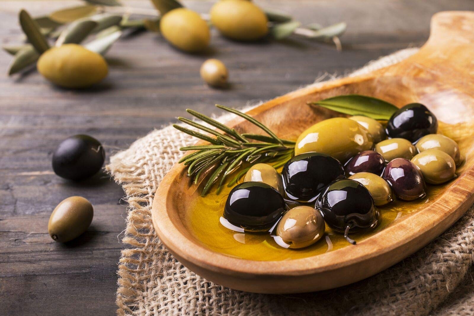 Hymor grüne Oliven entsteint - 5x 450g Behälter - Oliven aus Marokko ohne Stein Marokkanische Olive eingelegt in Lake vegan, glutenfrei, zu Tapas, Salaten, beim Kochen