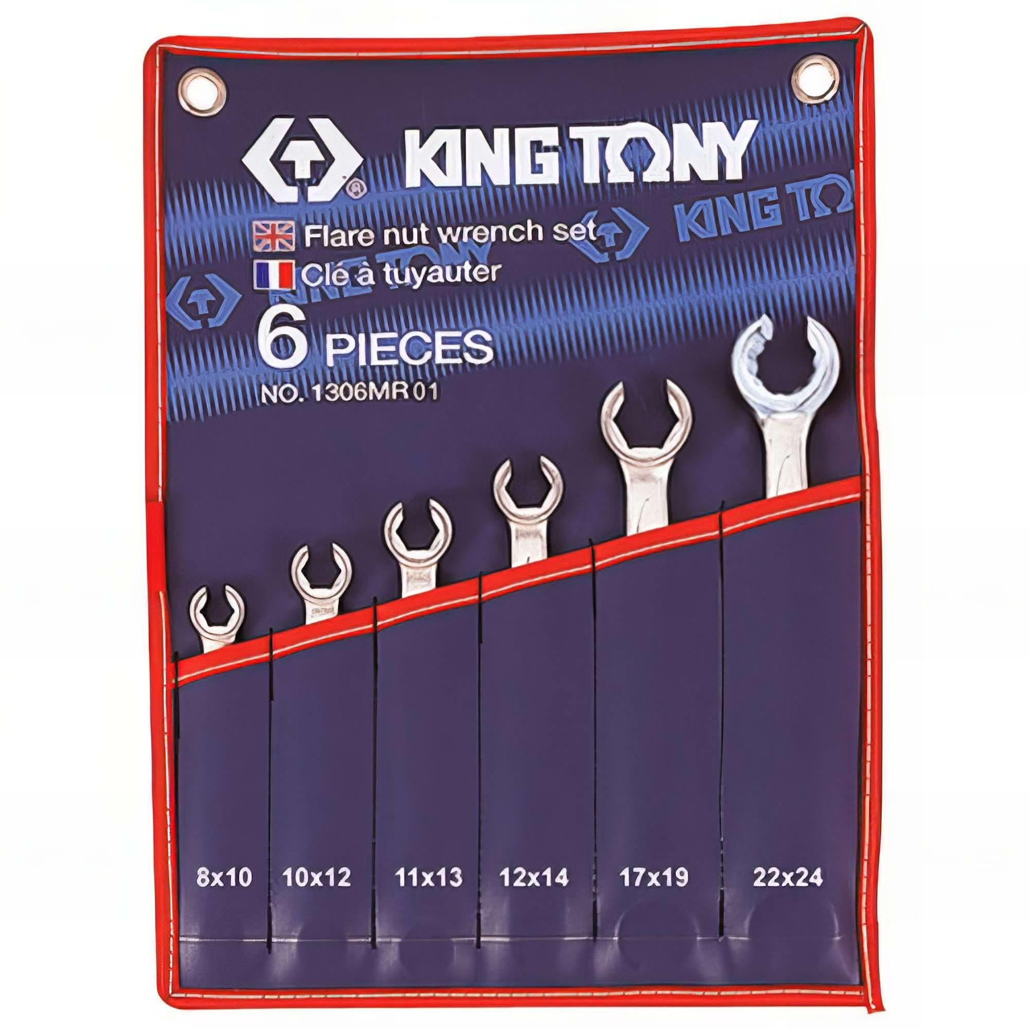 king tony - Tony 1306MR01 King-Estuche de Llaves de Estrella métricas-Juego de 6