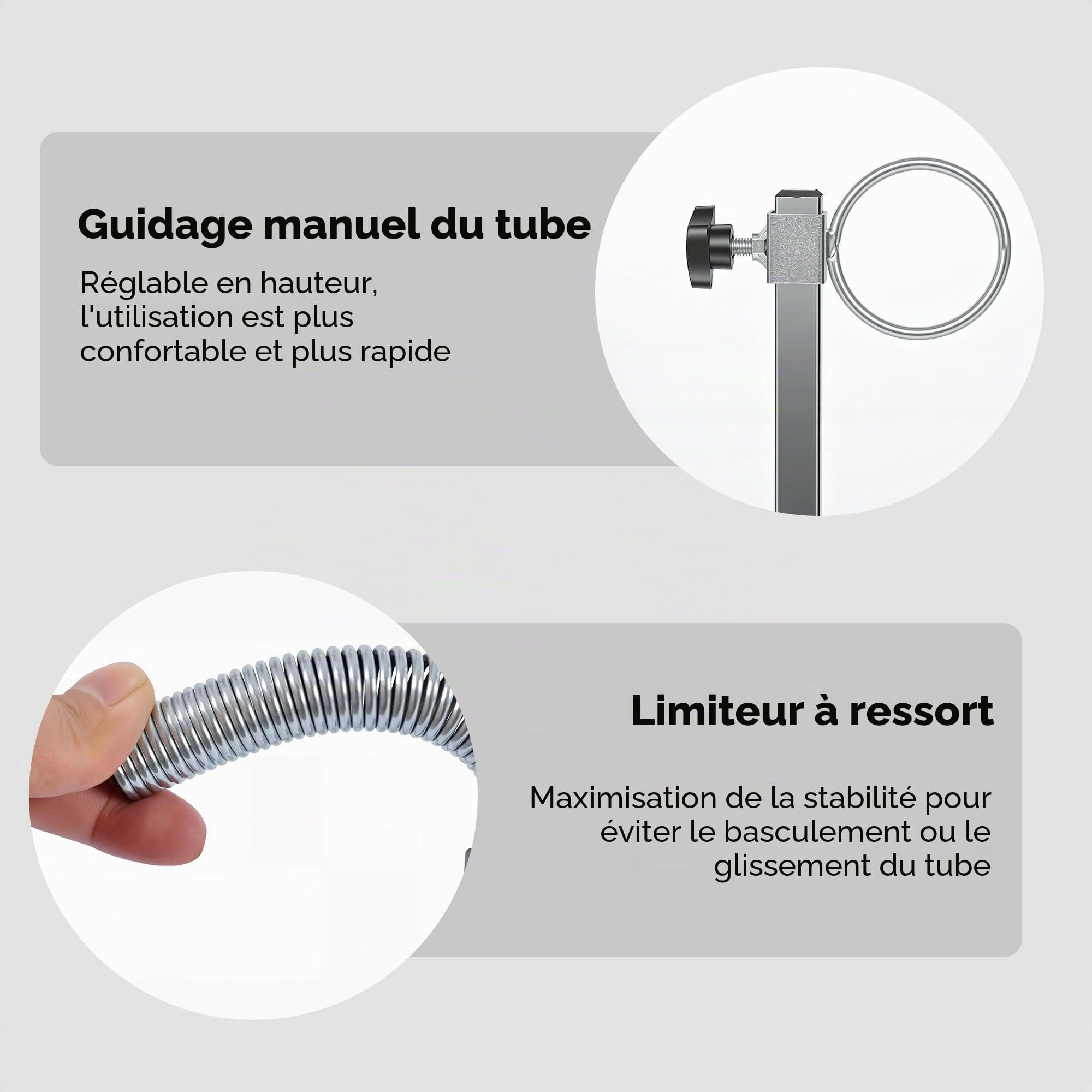 Enrouleur de câble pour chauffage au sol, charge jusqu'à 300 kg, longueur du rouleau 600 m, pour tube PEX, PERT, AL/PEX, avec sac