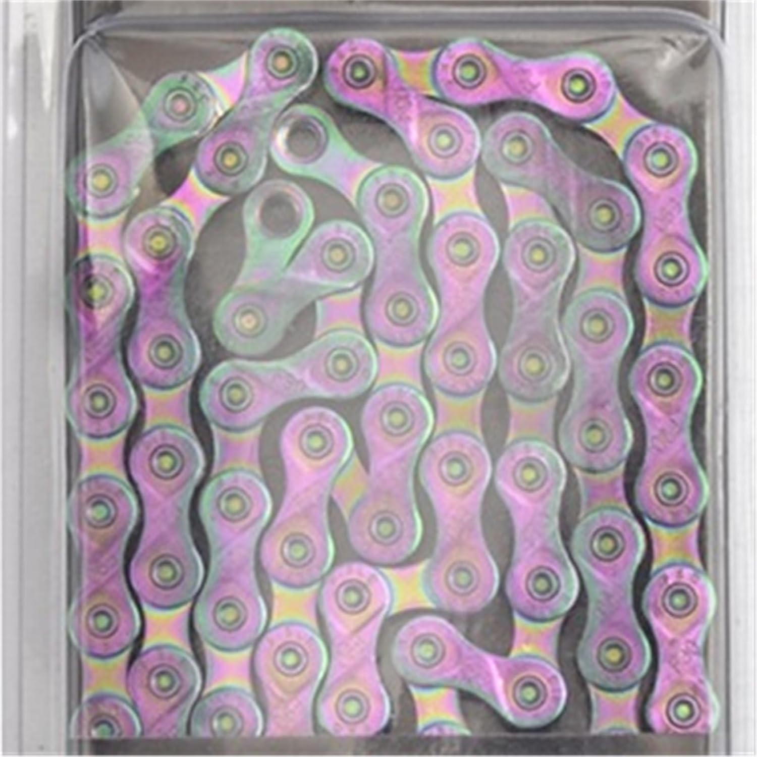 Rainbow 8-12 Speed Bike Chain X8-X12 – 116 Links Colorful Chain for MTB Mountain & Road Bicycles(10S Rainbow)