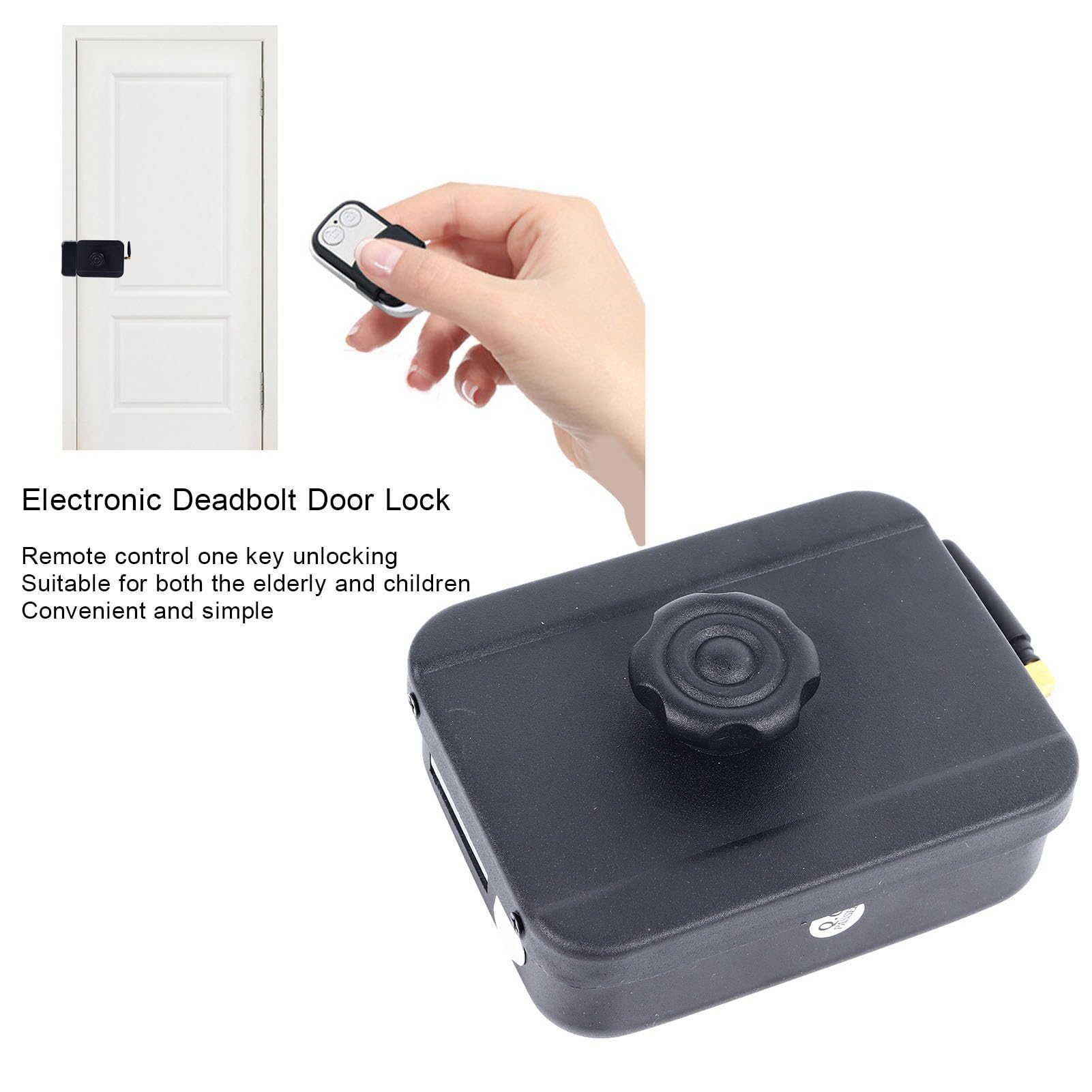 Elektroniczny zamek do drzwi Deadbolt keyless entry antywłamaniowy zewnętrzny zestaw kontroli dostępu żelazny z brelokiem do kluczy do użytku domowego