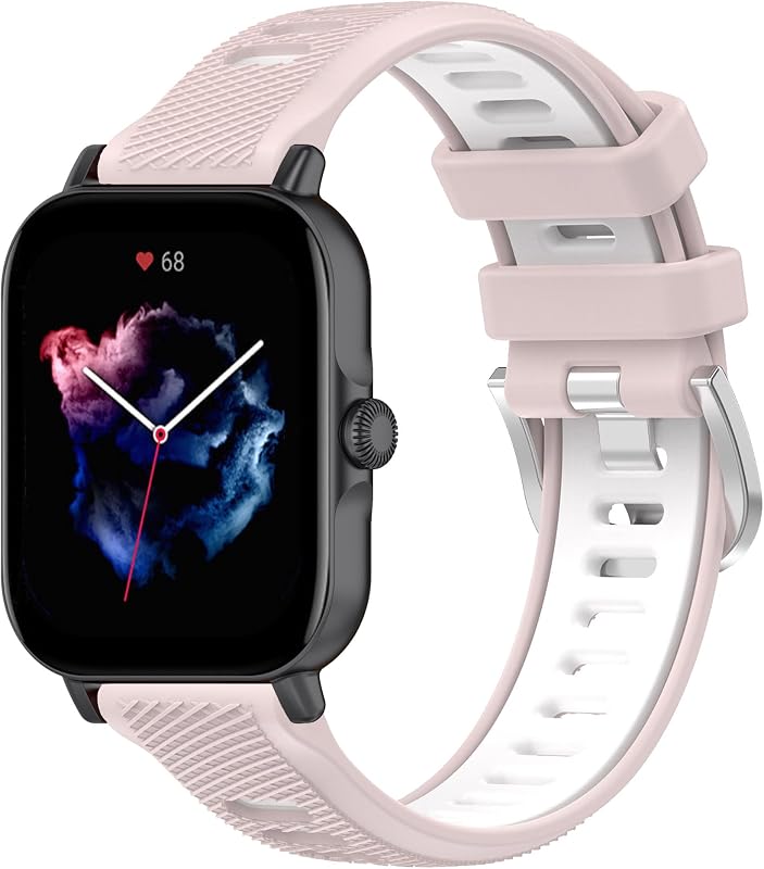 Compatible with IDW19/IDW13/IDW16 Smart Watch Bands, 22mm Silicone Dual-Color Watch Band with Quick Release Pins for MILOUZ/Fitpolo/A-TGTGA/TMHAI/DATAFY/Hoowel IDW19 Watch, TOOBUR/Gydom/Konitee/Faweio/Amzhero/Fitpolo/VRPEFIT/TEMINICE IDW13/Woneligo W3 Smart Watch Wrist Strap